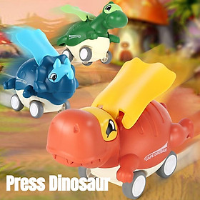 Đồ chơi xe khủng long áo choàng nhấn chạy không dùng pin Cape Dinosaur