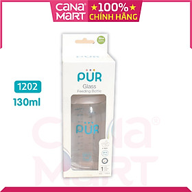 Bình sữa thủy tinh Pur 130ml 1202