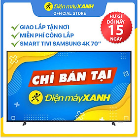 Smart Tivi Crystal Samsung 4K 70 inch UA70AU8100 Mới 2021