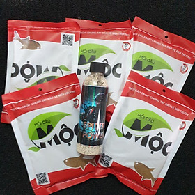 Combo 5 gói mồi câu Mộc đỏ + 1 chai tơ nhện