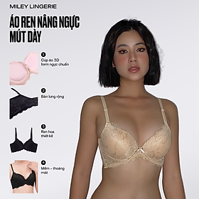 Áo Ngực Nâng Ngực Ren Nữ Mút Dày 4cm Active Miley Lingerie - Da BRL09001
