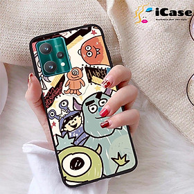Ốp lưng iCase dành cho Realme 9 Pro chất liệu viền dẻo lưng cứng nhám TPU có hai lỗ xỏ dây đeo in nổi 4D hình bộ sưu tập Color Fun 11