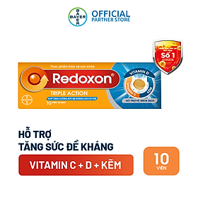 Viên Sủi Bổ Sung Vitamin C, D, Và Kẽm Redoxon Triple Action 10 Viên