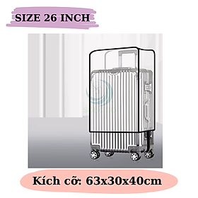 Áo Bọc Vali Trong Suốt Cao Cấp -Áo Trùm Bảo Vệ Vali Chống Trầy Xước -Cover Bảo Vệ Vali Chống Nước 18–30 Inch -Áo Bọc Vali Co Giãn Chống Bụi Bẩn