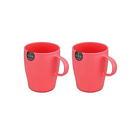 Combo 2 Cốc uống nước cao cấp Folio màu hồng nội địa Nhật Bản