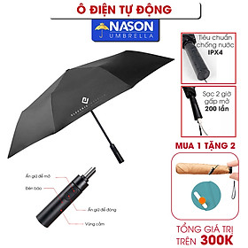Ô dù điện thông minh Electric Auto Umbrella Nason đóng mở tự động, chống gió cấp 6, che nắng che mưa chống Uv Ô Dù Điện Thông Minh Electric Auto Umbrella Nason Đóng Mở Tự Động, Chống Gió Cấp 6, Che Nắng Che Mưa Chống Uv