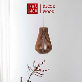 Mua Đèn gỗ thả trần trang trí mẫu TT07 (Tặng kèm bộ phụ kiện đầy đủ)