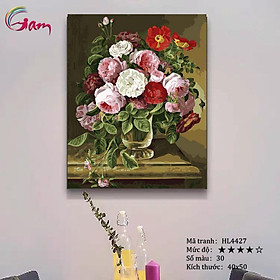 Mua Tranh sơn dầu số hoá tự tô màu Gam HL4427 căng sẵn khung