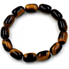 Vòng tay chuỗi hạt đá hình bầu 10mm kèm hộp gỗ