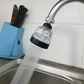 Mua Đầu vòi rửa chén bát Tăng áp nhựa Trong ABS Cao Cấp ren 22mm 3 chế độ_ Bản mới đĩa chia tia inox SUS304 và bát sen lên 5cm  màu ngẫu nhiên