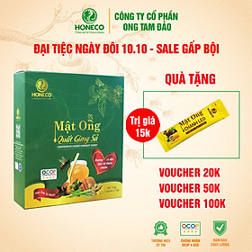 Mật ong Quất gừng sả HONECO 15 gói x 15g