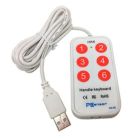 USB Handleheld Bàn Phím Bàn Phím 6 Phím Bấm Công Tắc Với CD Cho Laptop Chuyên Game Máy Tính Để Bàn