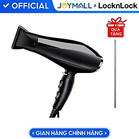 Máy Sấy Tóc Lock&Lock ENA146BLK 2000-2300W (Màu Đen) - Hàng chính hãng, 3 Cấp Độ Gió, 3 Chế Độ Sấy, Sấy Mạnh Mau Khô Tóc, Tặng Kèm Ống Hút Inox