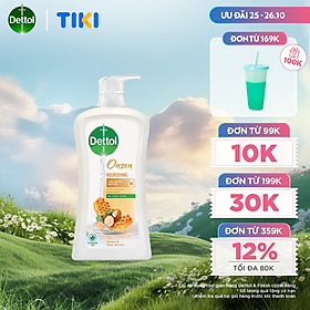 Sữa tắm Dettol Onzen mật ong kháng khuẩn và dưỡng thể - Chai 950g