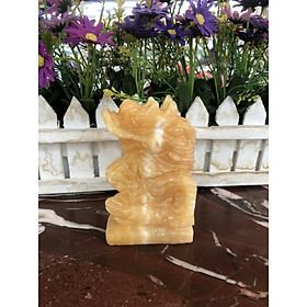 Bộ 12 con giáp đá ngọc hoàng long trang trí bàn làm việc - Cao 10cm