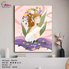 Tranh sơn dầu số hoá tự tô màu Gam CN4479 40x50cm căng sẵn khung