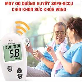 Máy Đo Đường Huyết, Máy Đo Lượng Đường Trong Máu Tại Nhà tặng que đo và kim thử máu hàng cao cấp