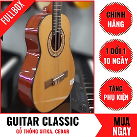 Mua Đàn Guitar Classic C42 Cổ Điển Bằng Gỗ Thông Cao Cấp + Phụ Kiện (Size 1/2)