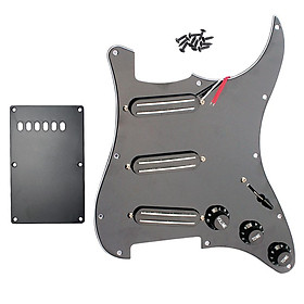 Black 3 Ply 11 Holes Pickguard Back Plate for Fender Strat Squier Guitar Parts Accessories