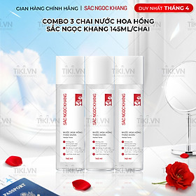 Combo 3 Chai Nước Hoa Hồng Sắc Ngọc Khang 145ml