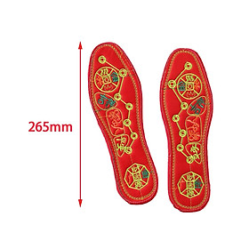 Chinese Red  Feng Shui Replacement Good Luck Insoles for Climbing
