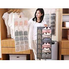 Mua Túi treo đồ lót  vớ 2 mặt 30 ngăn - màu ngẫu nhiên