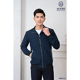 Áo khoác Golf nam 2 lớp Aligro màu navy AK2G.1