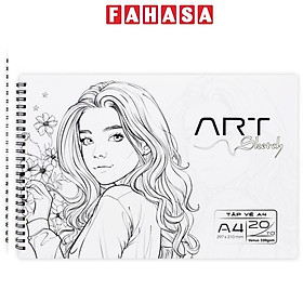 Tập Vẽ Lò Xo Art Sketch A4 - 40 Trang 220gsm - The Sun 02