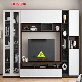 Tủ kệ tivi trang trí phong cách hiện đại TKTV301 - Nội thất lắp ráp Viendong adv