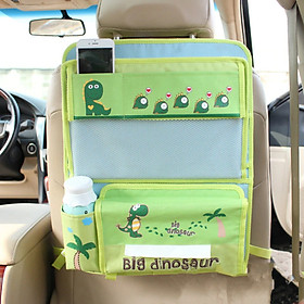 Túi treo đồ có khay bàn ăn xếp gọn móc sau ghế ô tô, xe hơi kiểu mẫu hoạt hình dễ thương cho trẻ em- Hàng chính hãng