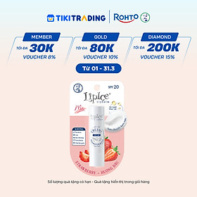 Son dưỡng môi không màu chuyển kem mịn LipIce Creamy Hương Dâu (Strawberry) 4.3g