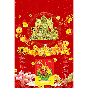 Bìa Laminate 2021 Dán Chữ Nổi (40 X 60 Cm) - Phát Tài Phát Lộc