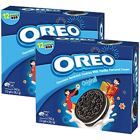 Combo 2 Hộp bánh Oreo Vanilla 342gr