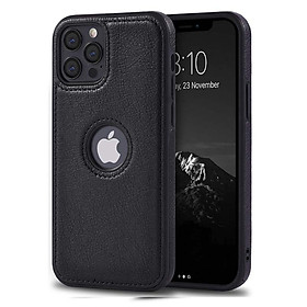 ốp da cao cấp cho iPhone 14 pro max/13 prm hở lô gô táo - hàng chính hãng