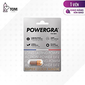 Viên uống tăng cường sinh lý nam giới Powergra (Super Gold Magic) - Vỉ 1 viên
