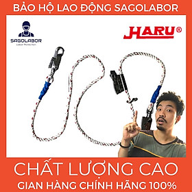 Mua Dây thừng 2 móc xoay có khóa điều chỉnh dài 3 mét - Dây đai an toàn điện lực EVN bảo hộ lao động