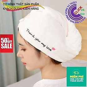 Mua Combo 2 Khăn Quấn/ Ủ Tóc Cao Cấp  Thấm Hút Tốt Siêu Nhanh Khô  Mềm Mại - Hàng Cao Cấp