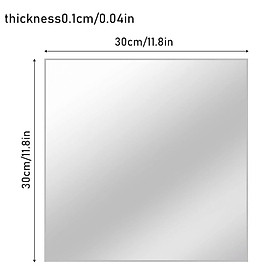 Tấm giả gương 3D dán trang trí nghệ thuật, đồ trang trí nhà 30 * 30 * 0,2CM với keo dính