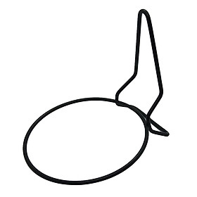 Outdoor Round Flower Pot Holder Metal Wire Planter Hanger Hook Ring Wall Bracket for Home Garden Yard, 3 Sizes Available