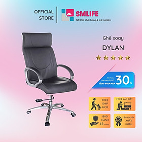 Ghế xoay văn phòng lưng cao bọc PU SMLIFE Dylan