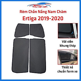 Bộ 4 rèm chắn nắng nam châm Ertiga 2019-2020 khung cố định chống tia UV