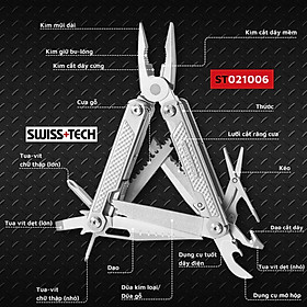 Bộ dụng cụ đa năng 17 trong 1 Swiss+Tech ST021006 , Kìm bỏ túi đa năng - Hàng chính hãng