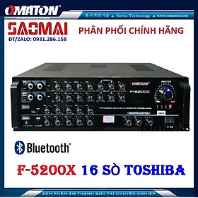 Amply Karaoke Bluetooth 16 sò lớn Omaton F-5200X - Hàng chính hãng