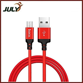 CÁP SẠC HOCO X14 MICRO USB - CÁP SẠC DÂY DÙ DÀNH CHO ĐIỆN THOẠI 1M, 2M (MÀU NGẪU NHIÊN) - JL - HÀNG CHÍNH HÃNG