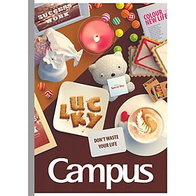 Lốc 10 Vở KN Campus Gift 120 trang - Tặng 1 bút nhớ dòng Double A