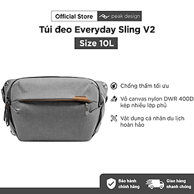 Mua Túi Đeo Máy Ảnh Peak Design Everyday Sling v2 - 6L/ 3L/ 10L - Xám nhạt - Hàng chính hãng