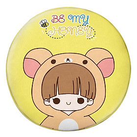Gối tròn Cô bé gấu nâu - GOCP036