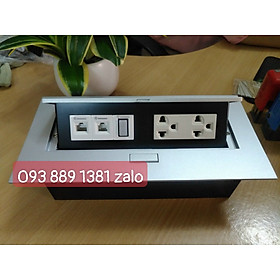 Mua Hộp điện âm bàn đa năng Sinoamigo STS-212SE màu bạc (lắp điện  mạng  thoại  hdmi  usb  vga)