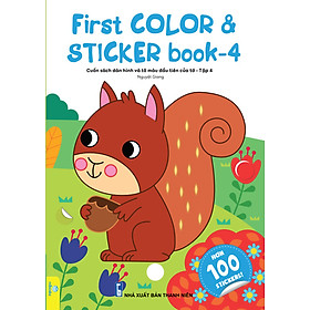 Sách - First Color & Sticker Book - Cuốn Sách Dán Hình Và Tô Màu Đầu Tiên Của Tớ - ndbooks