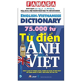 Sách - Từ Điển Anh-Việt 75.000 Từ (Tái Bản 2025) - hong duc